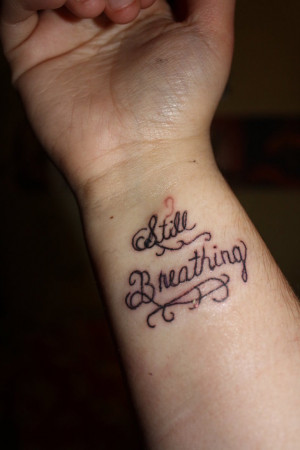 Tags: awesome quote tattoo on wrist for women and men design images