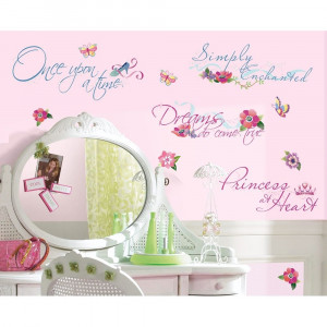... PRINCESS QUOTES WALL DECALS Princesses Stickers Girls Room Decor