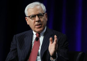 David Rubenstein, co-CEO and co-founder of the Carlyle Group, speaks ...