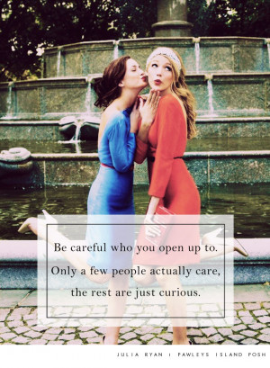 ... care while others are just curious. Gossip girl Blair and Serena