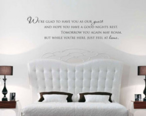 Our Guest Decal - Guest Room Dec or Door Decal Wall Vinyl Guest Room ...