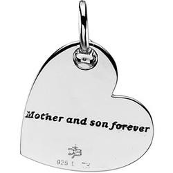 Mother and Son Heart Pendant & Chain