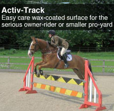 ... wax-coated surface for the serious owner-rider or smaller pro-yard