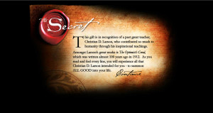 The Secret The Secret official website screen captures