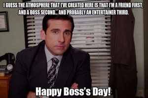 Happy Boss's Day / Michael Scott / The Office / #TheOffice / Steve ...
