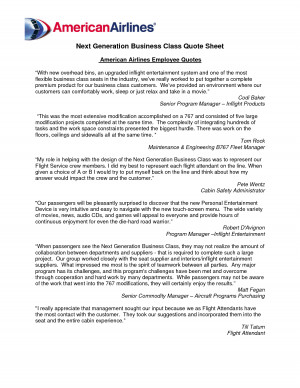 American Airlines Employee Quotes. New Employee Quotes. View Original ...