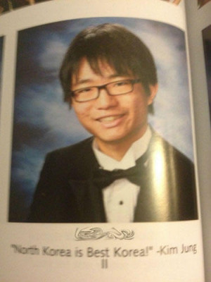 funny senior yearbook quotes north korea