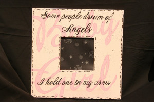 Baby Angel Quotes Quote picture frame baby girl!
