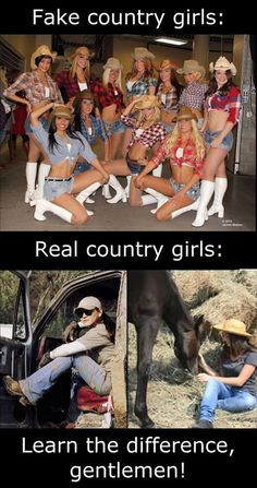 yeah!!! i'm a country girl, and i can tell you that the first pic is ...