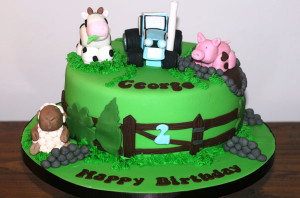 Farm Tractor Birthday Cakes