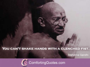 Quotes About Clenched Fist By Gandhi