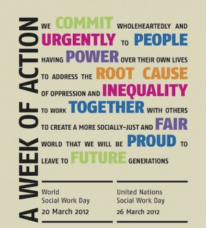World Social Work Day, March 20, 2012 — School of Social Work ...