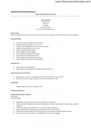 hospital housekeeping sample resume