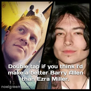 Double tap if you think I'd make a better Barry Allen than Ezra Miller ...