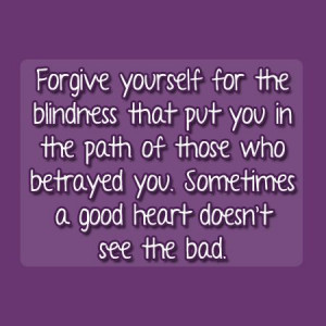 Forgiveness & betrayal