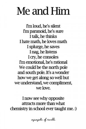 because we are made for each other