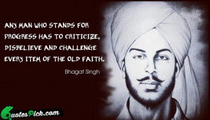 Bhagat Singh Images With Quotes Kootation