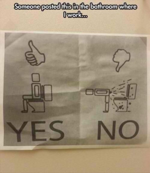 bathroom etiquette