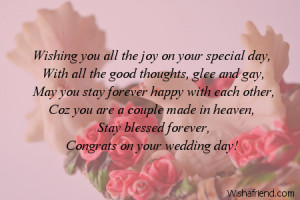 Wishing You Happy Wedding Greetings Card Thoughts, Sayings Images ...