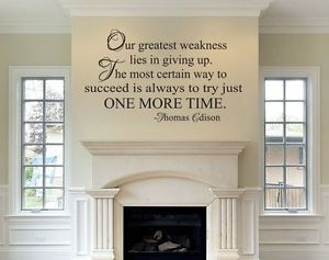 Our-Greatest-Weakness-Way-to-Success-Thomas-Edison-Quote-Vinyl-Wall ...