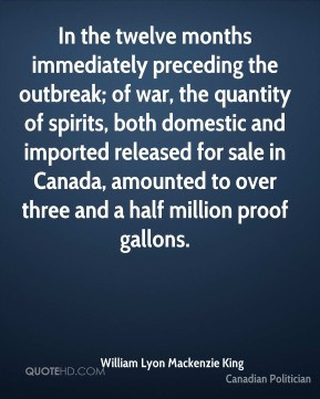 In the twelve months immediately preceding the outbreak; of war, the ...