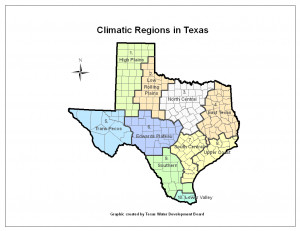 texas climate regions