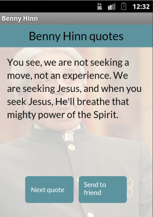 Benny Hinn quotes - screenshot