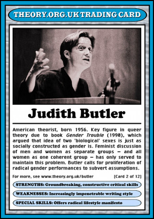 Judith Butler (1956 - ) [click on this image to find a video and brief ...