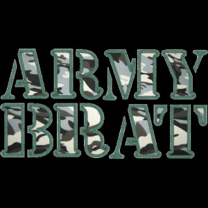 Sayings (A27) ARMY BRAT Applique 5x7