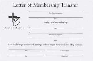 Church Membership Certificate