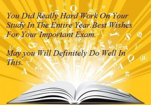 Exam best wishes quotes
