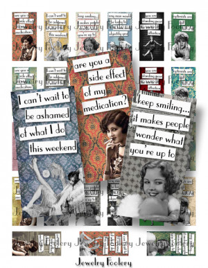 Vintage Chorus Girls Quotes 1x2 Domino Collage Sheets Scrabble Tile ...
