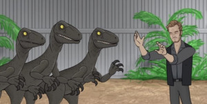 Jurassic World' Fan-Made Video on Chris Pratt's Raptor Training Goes ...
