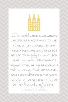 ... go to the temple. This would look great as a handout. Mormon LDS More
