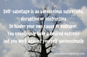 Self Sabotage Definition