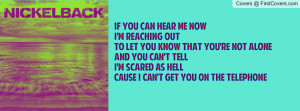 Nickelback Lullaby Lyrics