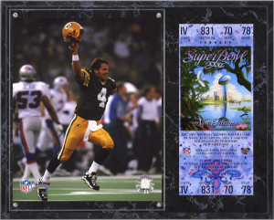 Brett Favre Sublimated 12x15 Plaque Details: SB 31 Super Bowl, Replica ...