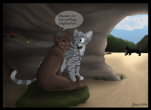 jayfeather x briarlight by brownwhisker