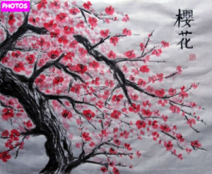 Cherry Blossom Tree Painting Part 4