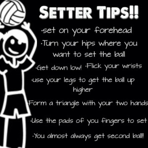 Made these tips and tricks for setters!!! ️ practicing your ...