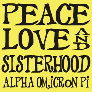 Alpha Omicron Pi Sorority Sisterhood Shirt $8.90