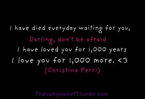 lyrics # lyric # quote # saying # sayings # song # christina # perri ...