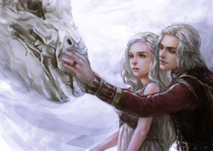 Daenerys and Viserys Targaryen : Game of Thrones fan art by aprilis420