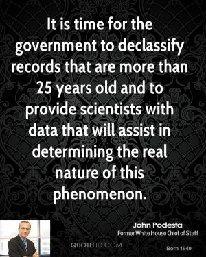 It is time for the government to declassify records that are more than ...