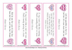 ... bookmarks burns this sweet valentine bookmarks feature love quotes