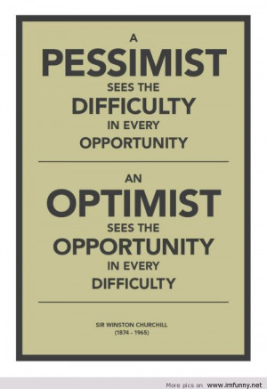 pessimist and optimist with quote | Funny Pictures, Funny Quotes ...