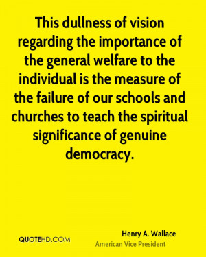 the importance of the general welfare to the individual is the measure