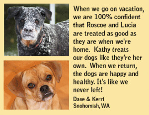 ... doesn't mean your pets have to! Let them stay home while you are gone