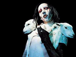 58. Marilyn Manson is a mockery of American pop culture.