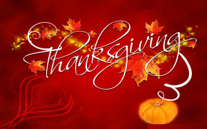 Happy Thanksgiving Red Wallpaper HD